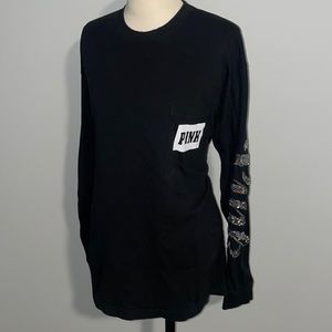 Like new VS PINK long sleeve tee with sequins!!